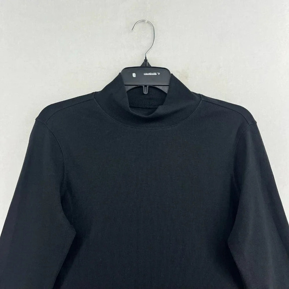 Pendleton T-Shirt Women's Sz M Black Plain Classic Turtleneck Pullover - Picture 6 of 11